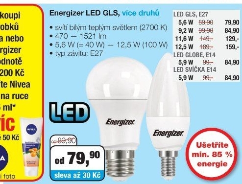 ENERGIZER ŽÁROVKY
