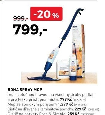 Bona spray mop