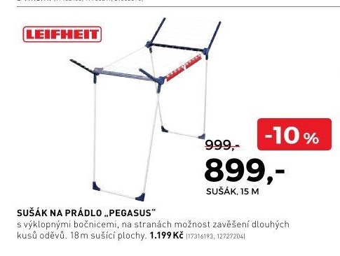 Sušák na prádlo Pegasus
