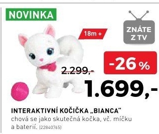 Interaktivní kočička Bianca