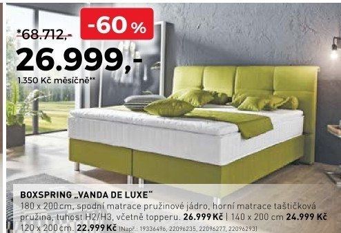 Boxspring Vanda deluxe