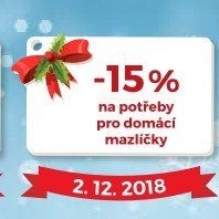 -15% na potřeby pro domácí mazlíčky