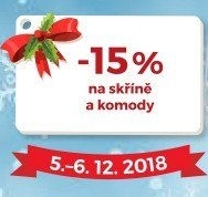 -15% na skříně a komody