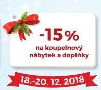 -15% na koupelnová nábytek a doplňky