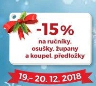 -15% na ručníky, osušky, župany