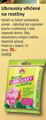 Vlhčené ubrousky na rostliny Forestina
