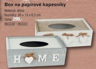 Dekorační box na kapesníčky