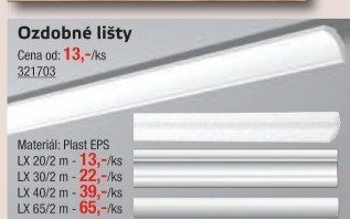 Stropní lišta