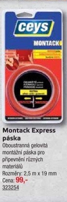 Lepicí páska Montack Express Ceys