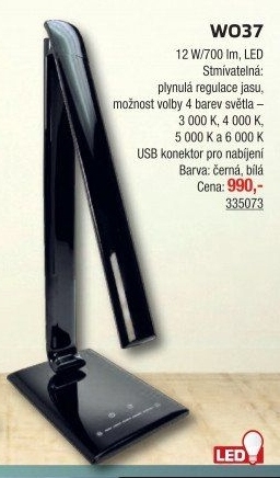 LED stolní lampička W037-W Solight