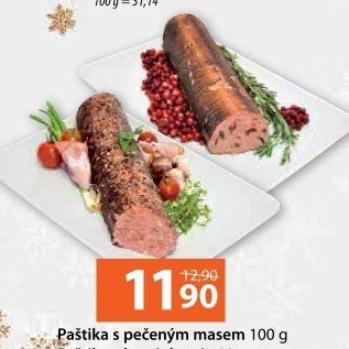 Paštika s pečeným masem