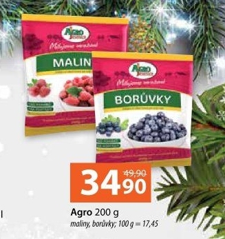 Maliny mražené Agro Jesenice