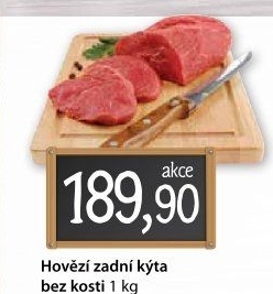 Hovězí kýta zadní bez kosti