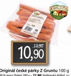 Párky české originál Z Gruntu