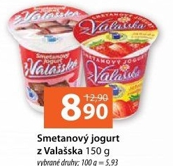 Jogurt smetanový ochucený z Valašska Mlékárna Valašské Meziříčí
