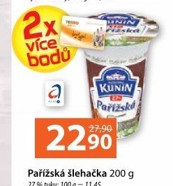 Pařížská šlehačka Kunín 27%