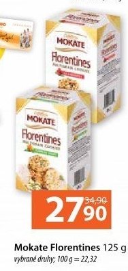 Sušenky Florentines Mokate