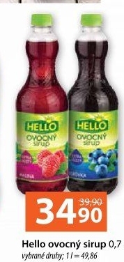 Sirup Extra hustý Hello