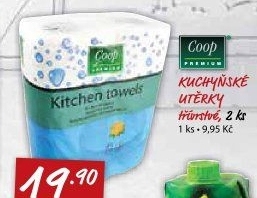 Utěrky kuchyňské 3vrstvé Coop Premium