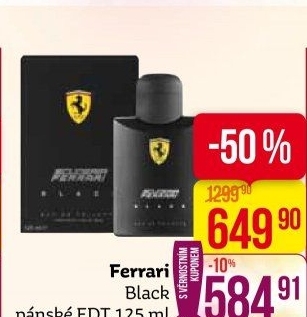 Toaletní voda pánská Black Ferrari