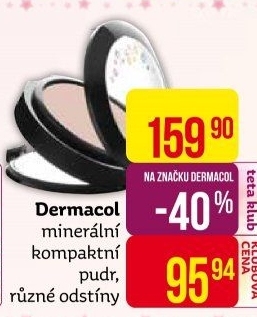 Pudr kompaktní minerální Dermacol