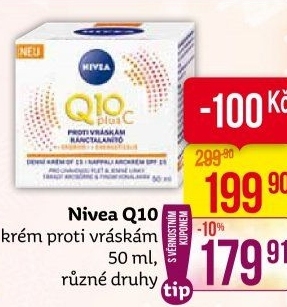 Krém pleťový proti vráskám Q10 Nivea