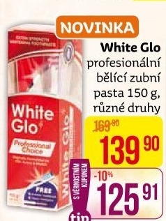 Pasta na zuby bělicí White Glo
