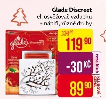 Osvěžovač vzduchu elektrický strojek Discreet Glade by Brise