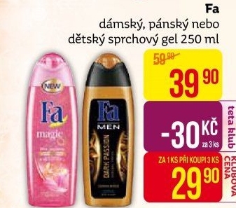 Sprchový gel Fa