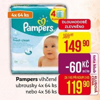 Vlhčené ubrousky dětské Pampers