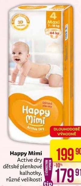 Pleny dětské Happy Mimi Active Dry