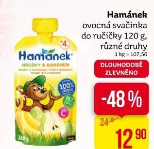 Ovocná kapsička Svačinka Hamánek