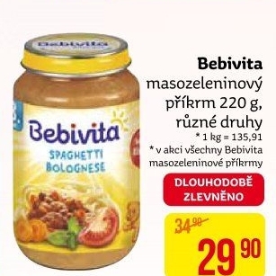 Příkrm masozeleninový Bebivita