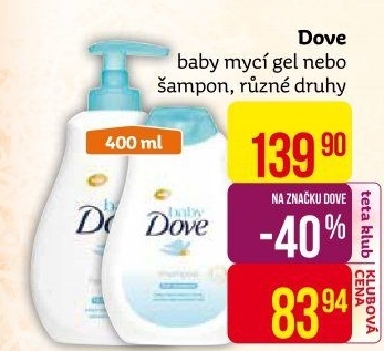 Mycí gel Baby Dove