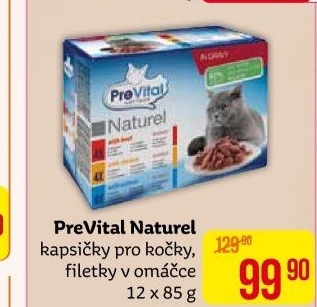 Kapsičky pro kočky Naturel PreVital