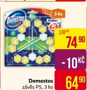 WC blok tuhý Power 5 Domestos