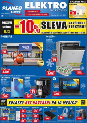 akční leták Planeo Elektro 12.12.2018-16.12.2018