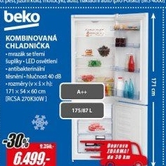 RCSA 270K30W CHLADNIČKA KOMBIBEKO