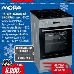 C 525AS SPORÁK SKLOKERAMICKÝMORA