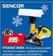 SCW 3001YL vysavač na oknaSENCOR