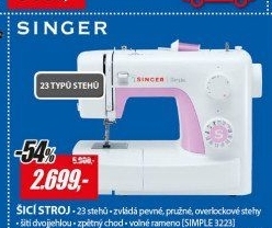 SIMPLE 3223 ŠICÍ STROJSINGER