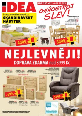 akční leták IDEA nábytek 15.12.2018-31.12.2018