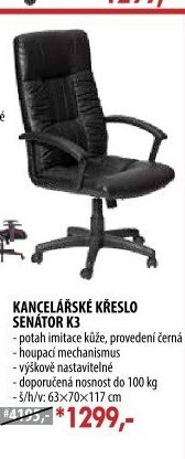 Kancelářské křeslo SENÁTOR K3