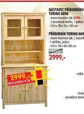 Nástavec příborníku TORINO