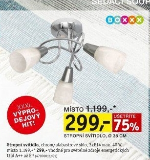 SVÍTIDLO STROPNÍ