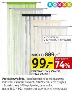 ZÁCLONA PROVÁZKOVÁ
