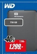 HDD 750GB USB3.0 BK ElementsWD