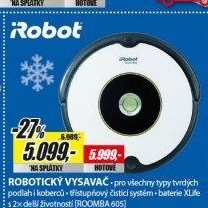 ROOMBA 605 ROBOTICKÝ VYSAVAČ IROBOT