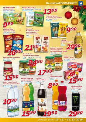akční leták ESO MARKET 19.12.2018-31.12.2018