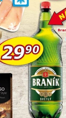 Pivo světlé výčepní 10° Braník